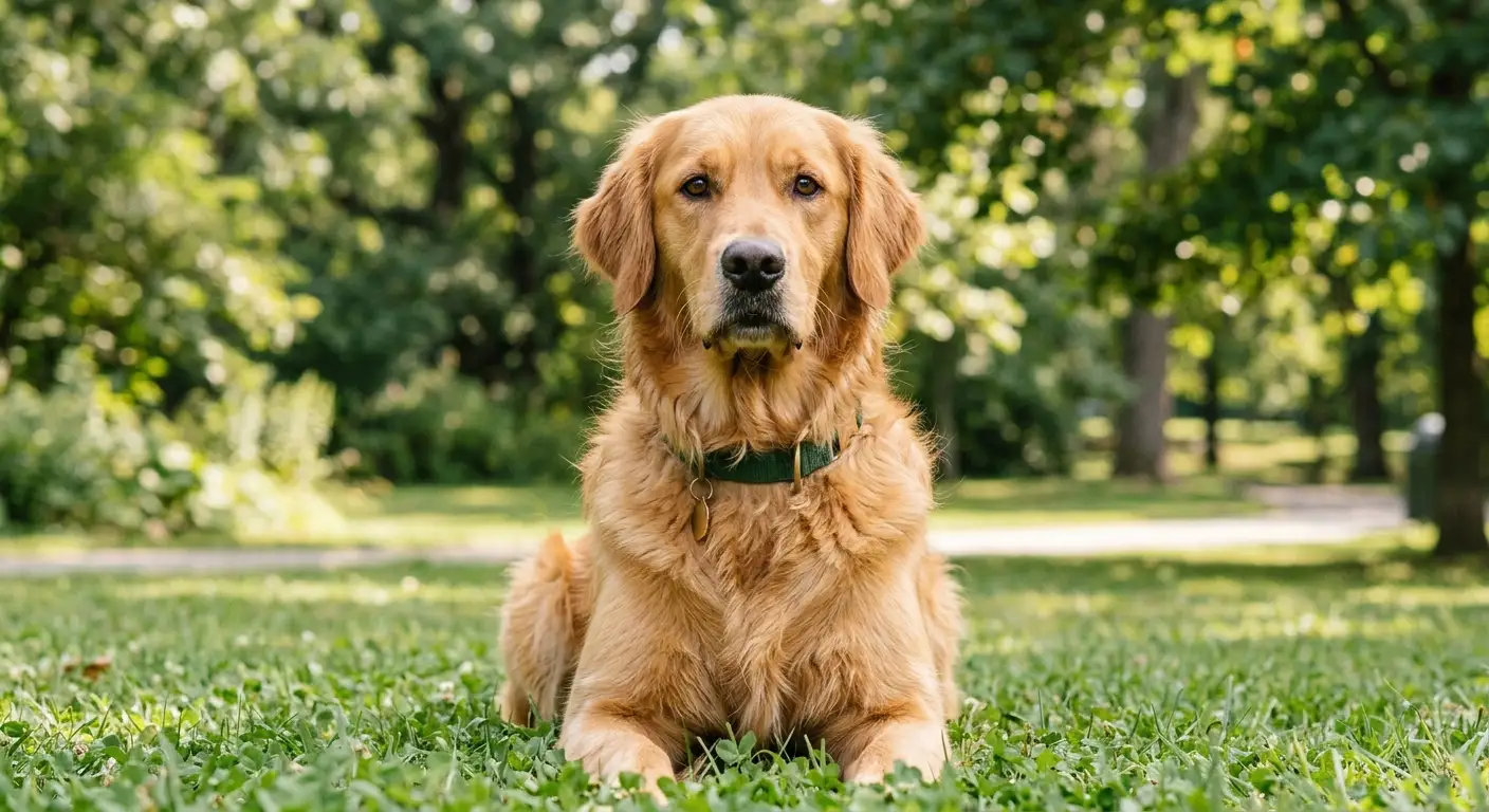 Pet portrait sample for background blur