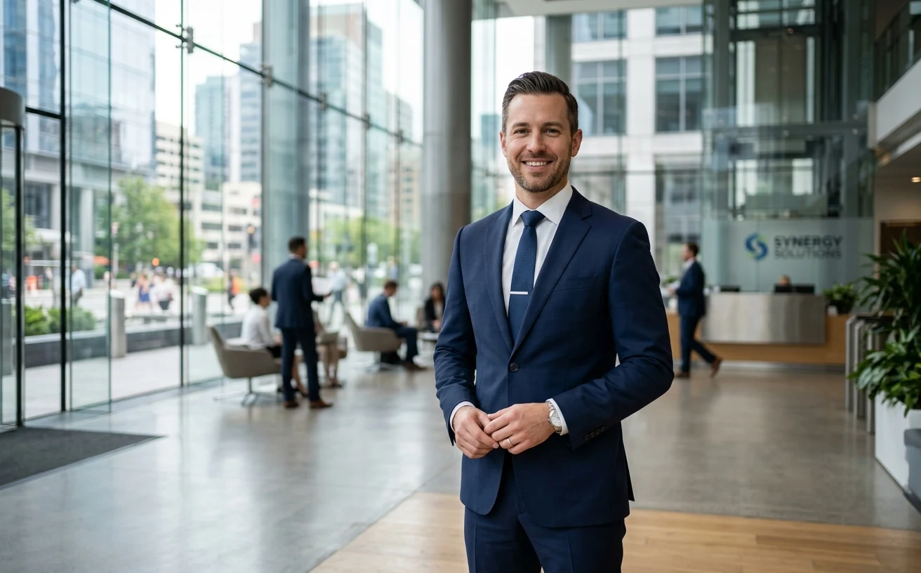 Business professional portrait sample for face swap