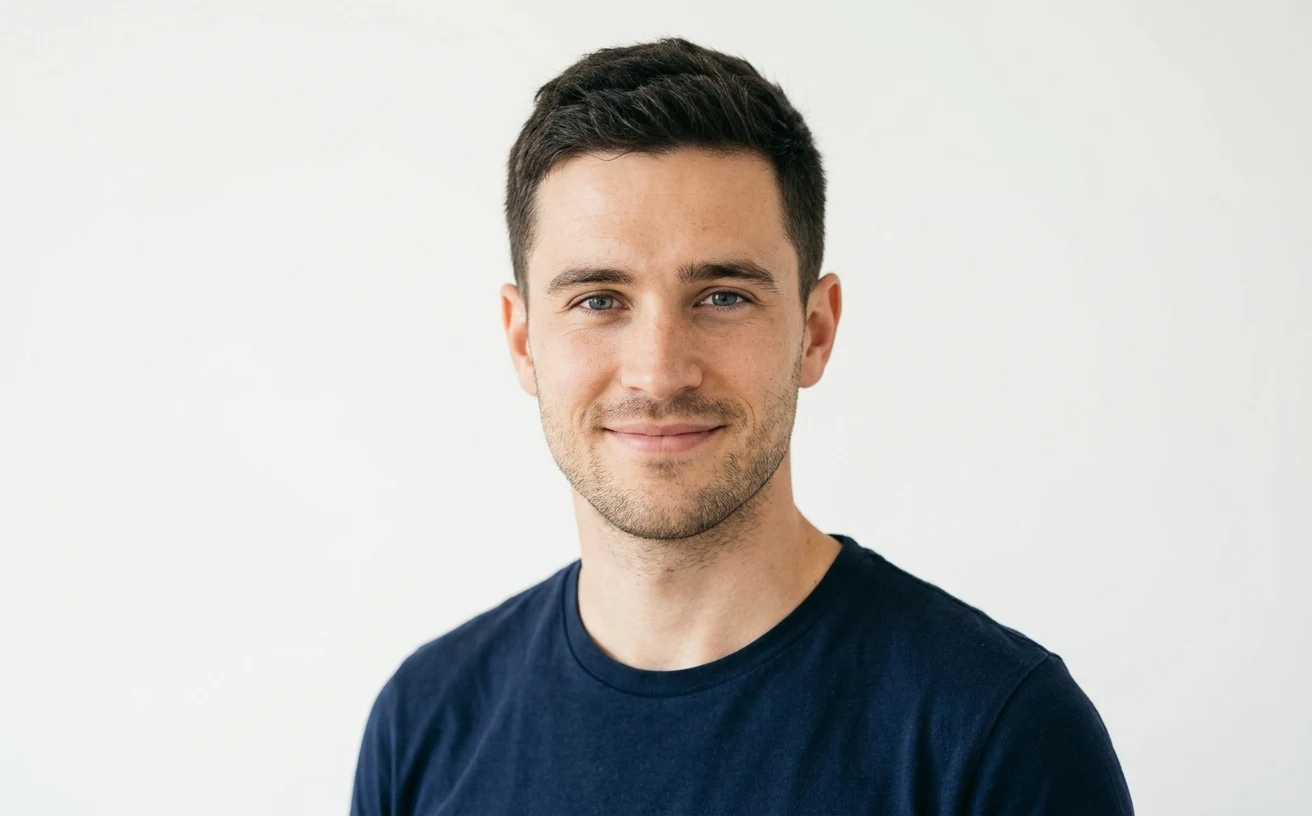 Male headshot reference face for face swap